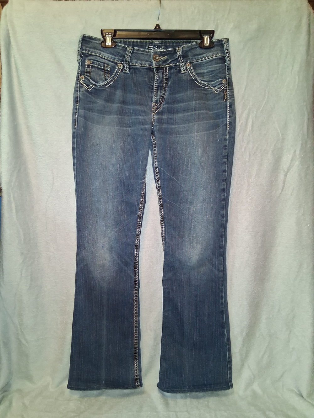 Classic Women's Blue Bootcut Jeans